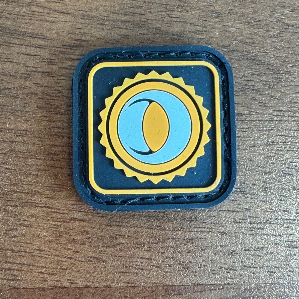 Olight Sun Moon PVC Morale Patch Hook and Loop Tactical Gear Accessory 1x1 Inch